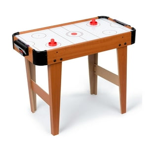 Global Latin Group - Mesa Air Hockey Portátil Con Aire Para Niños 36X69 Con Patas Marron Claro