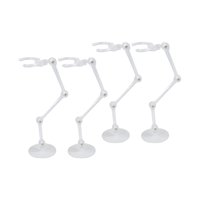 Magideal - 4 Piezas Base De Acción Modelo De Muñeca Soporte Estante De Exhibición Soporte Resistente Para Modelo 6 ''Muñeca De Anime , Claro