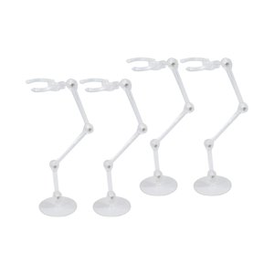 Magideal - 4 Piezas Base De Acción Modelo De Muñeca Soporte Estante De Exhibición Soporte Resistente Para Modelo 6 ''Muñeca De Anime , Claro