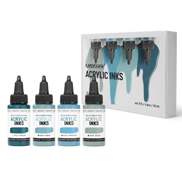 Set de tinta acrílica Kamenskaya, combinación de color #15, 4 x 30 ml