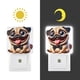 thumbnail image 3 of Pug Luz nocturna LED con sensor de anochecer a amanecer para dormitorio, baño, pasillo, escaleras - Lámpara LED nocturna de enchufe, 0.5W - 1 pieza, 3 of 6