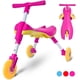thumbnail image 1 of Triciclo plegable KIDRIM para niños pequeños, rosa, de 1 a 3 años, 1 of 4