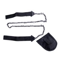 Ioensy - Motosierra Manual De Acero Al Manganeso 65 Con Bolsa De Almacenamiento Para Camping De Supervivencia