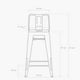 thumbnail image 5 of Taburete medio 66 Tolix Asiento metal c/resp Negro, 5 of 5