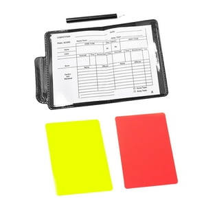Genérico - Juegos De Tarjetas De Árbitro De Fútbol Con Billetera Para Entrenamiento De Hockey, Voleibol, Fútbol, Estilo A