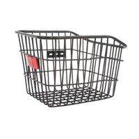 Magideal - Cesta Trasera Para Bicicleta, Cesta Para Ciclismo, De Hierro, Portátil, Resistente, Con Reflector Para Bicicleta, Cesta Para Bicicleta Para La Mayoría