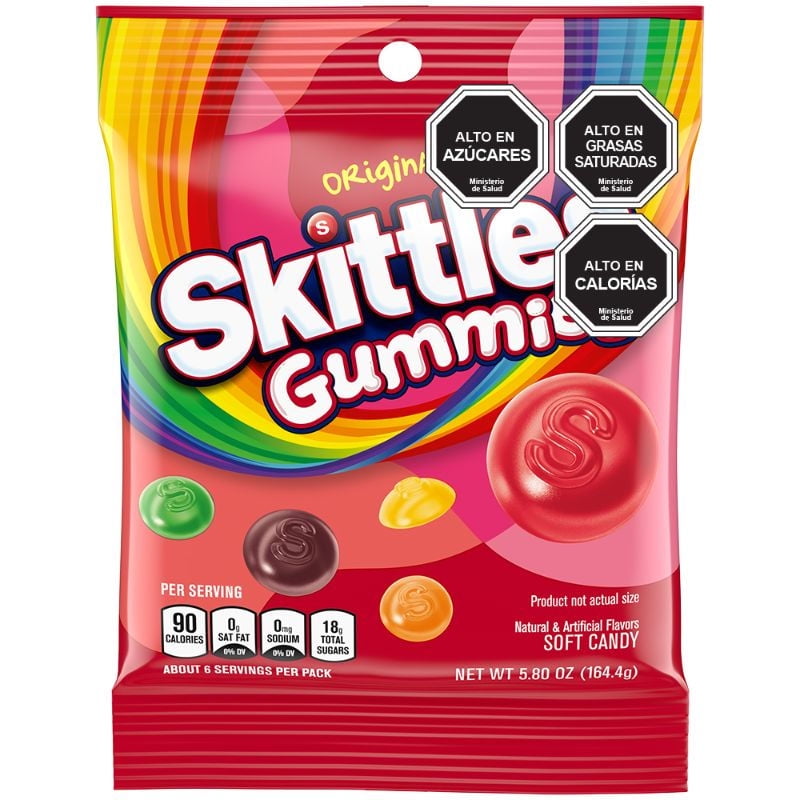 Caramelos Gummies Sabor Original 164 g Skittles