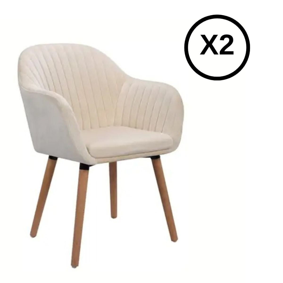 Moadchile - Pack 2 Sitial Diamond Blanco