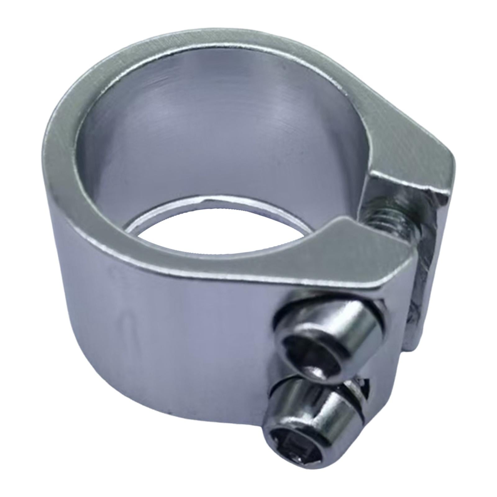 Magideal - Abrazadera De Tija De Sillín, Soporte De Sillín, Banda De Fijación, Gancho Para Tubo, Construcción Robusta, Resistente, Apto Para Bicicletas Híbridas Plata