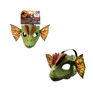Máscara Mattel Jurassic World Dilophosaurus Lanza-Veneno