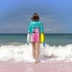 thumbnail image 2 of BabyFirst Color Crew Toalla de playa de secado rápido con diseño temático, regalo para mujeres y niñas, ideal para cumpleaños, fans, amantes de la música, uso en la playa o al aire libre, 78 × 160 cm, 2 of 6