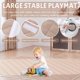 thumbnail image 3 of Playpen Omzer Baby con alfombrilla de seguridad para interiores, 127 x 127 cm, color beige, 3 of 7