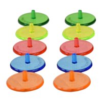 Ioensy - 10 Marcadores De Pelotas De Golf, Accesorios Multicolores, Regalo Brillante Para Unisex