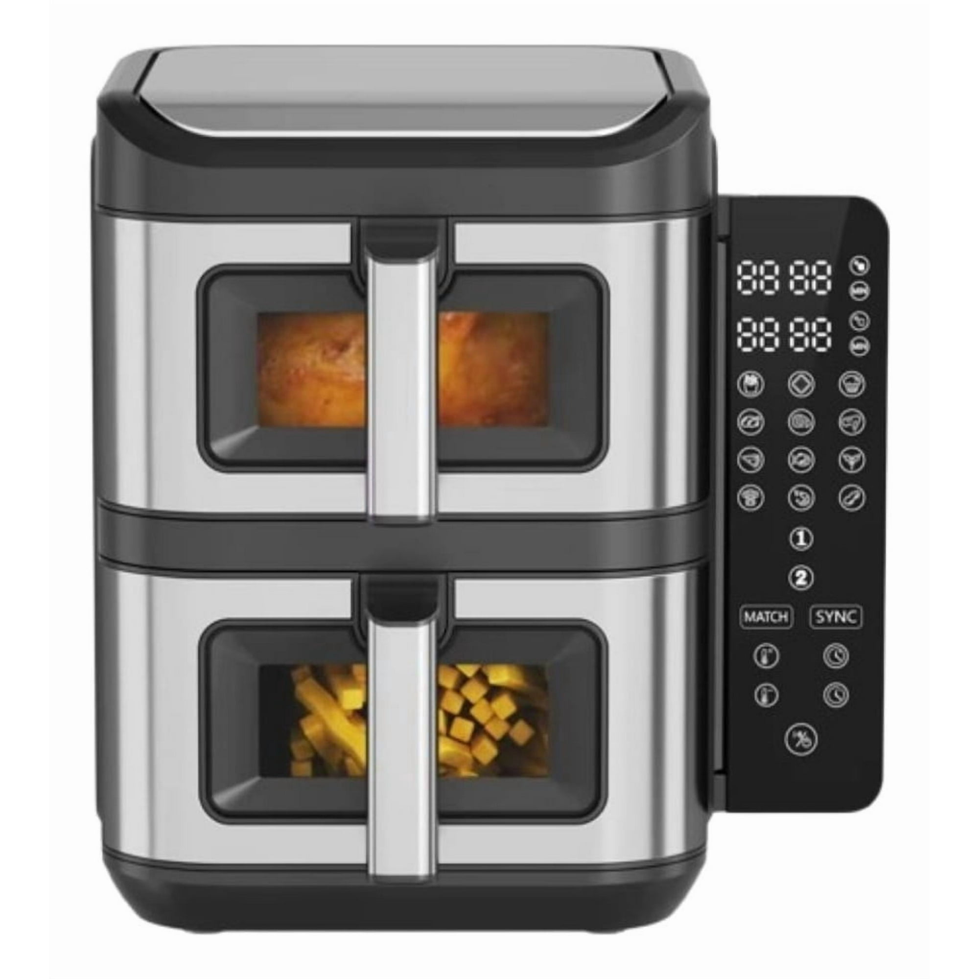 Genérico - Freidora De Aire Dual 12l Doble Pantalla Digital Cocina Lau