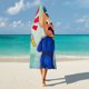 thumbnail image 5 of Sheriff Labrado Manta Capa con Capucha Anti-Bolitas, Manta de Lana Ártica Suave, Manta Portátil de Felpa Ligera y Lujosa, Poncho para Siesta en Casa y Oficina, 100*130cm, 5 of 6