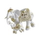 thumbnail image 3 of Estatua De Elefante De Mamá Y Bebé, Decoración De Mesa Para Sala De Estar, Oficina Familiar, Oro Blanco, 3 of 5