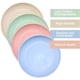 thumbnail image 4 of Xiao Hua 8 Piezas de Plato Profundo de Paja de Trigo de 10 Pulgadas - Apto para Microondas, Lavable en Lavavajillas, Plato de Plástico Resistente Que No Es Frágil, 4 Colores, 4 of 4