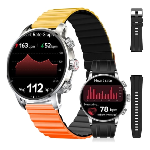 Smartwatch Kieslect Kr2 Pro Acero Inoxidable Amoled Llamadas