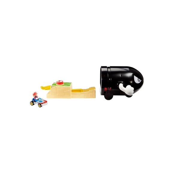 Mario Kart Lanzador Bullet Bill Hot Wheels - Ps