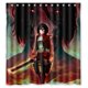 thumbnail image 1 of Cortina de ducha de anime japonés Attack On Titan Cool Girl Mikasa, juego de cortina de baño con ganchos, tamaño 66 x 72 pulgadas, 1 of 3