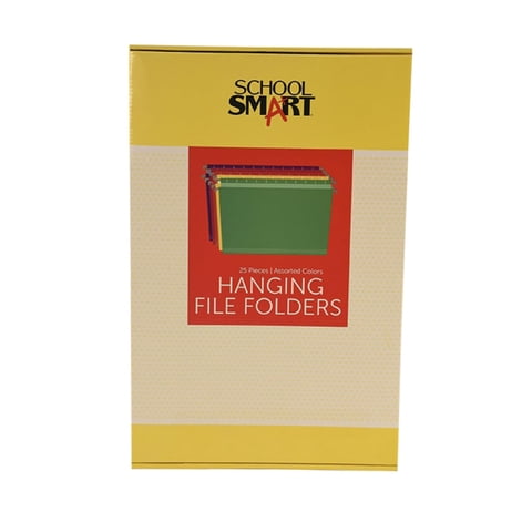 School Smart - Carpetas Colgantes Para Archivos Escolares Inteligentes, Tamaño Legal, Tamaño 1/5 Pestañas Cortadas