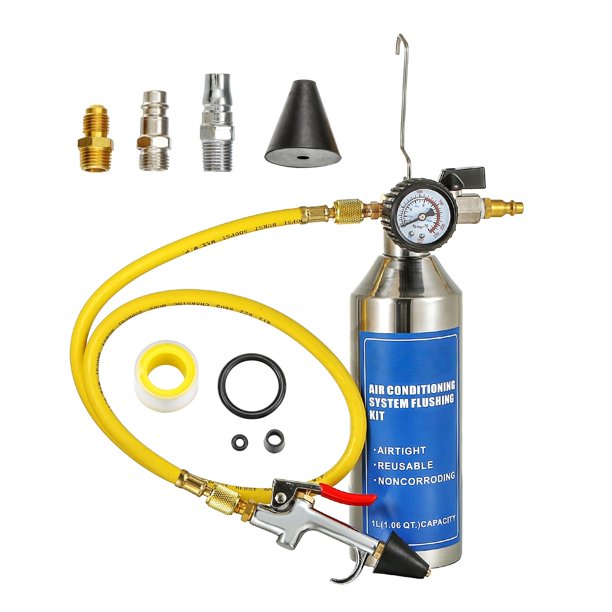 Kit de Lavado de Aire Acondicionado ZEAJSRU para sistemas R134A, R12, R22, R404 y R410A