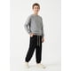 thumbnail image 1 of Pantal n Buzo Ni o Algod n Jogger Negro Con Pu o Escolar, 1 of 3