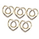 thumbnail image 1 of Hollow Love Heart Bufandas Clips Metal Chal Clip Hebilla Para Cardigan Bowknot Dorado 5x5.1cm, 1 of 5