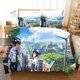 thumbnail image 1 of Your Name Luxury Bedding Set Japan Duvet Cover Set Comforter Bedspread Linen Size Printed Home Textile Bed Sheets, 1 of 5