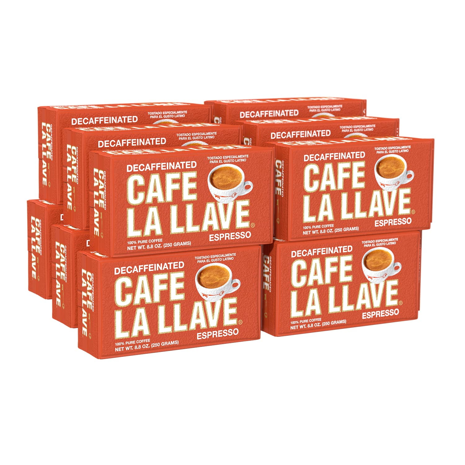 Cafe La Llave - Café Café La Llave Café Café Café La Llave, Café Expreso Molido Oscuro, 250 Ml, 12 Unidades