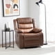 thumbnail image 1 of Berger Reclinable 1 Cuerpo Moderno Café PU Berlin KM060RBR, 1 of 8