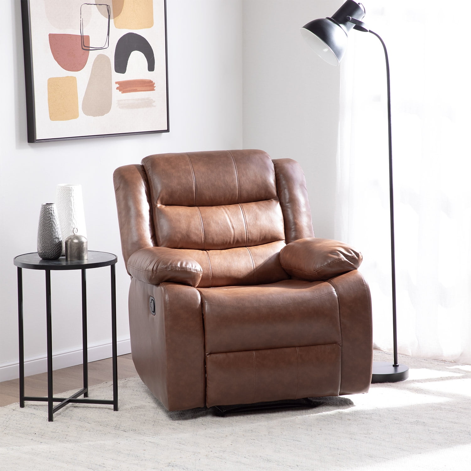 Daniels - Berger Reclinable 1 Cuerpo Moderno Café Pu Berlin Km060rbr