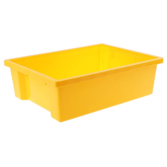 Multi-color de plástico de juguete cesta de almacenamiento Bin Holder Home Organizer amarillo