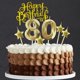thumbnail image 4 of Velas NIJGNSUG 50 Oro con Diseño de Diamante y Estrella para Cumpleaños, 4 of 8