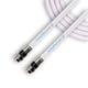 thumbnail image 1 of Cable coaxial digital SatelliteSale RG-6/U de 75 ohmios con conector tipo F, universal para interiores y exteriores, blanco, 1,8 m, 1 of 1