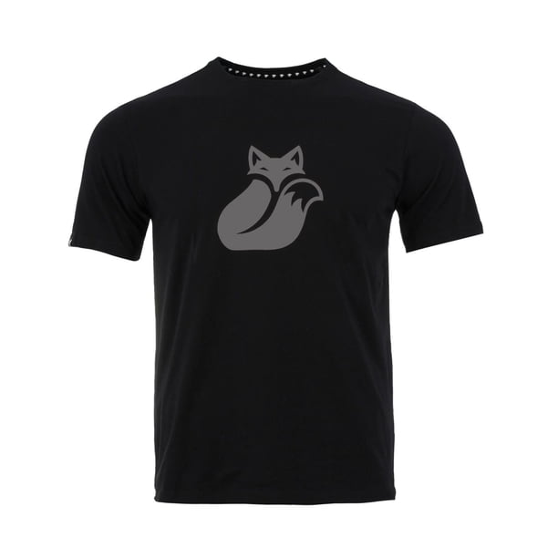 Polera Tilki Cotton Fox Big Logo Negra/Gris Tenis Padel