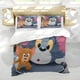 thumbnail image 5 of Tom y Jerry Conjunto de sábanas temático, trío de piezas, cómodo y amigable con la piel, diseño único, regalo de decoración para el hogar para familiares, amigos y fans,173cm *218cm, 5 of 6