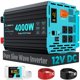 thumbnail image 1 of Inversor de corriente LANDERPOW de 4000 W de onda sinusoidal pura, 12 V a 120 V, 1 of 9