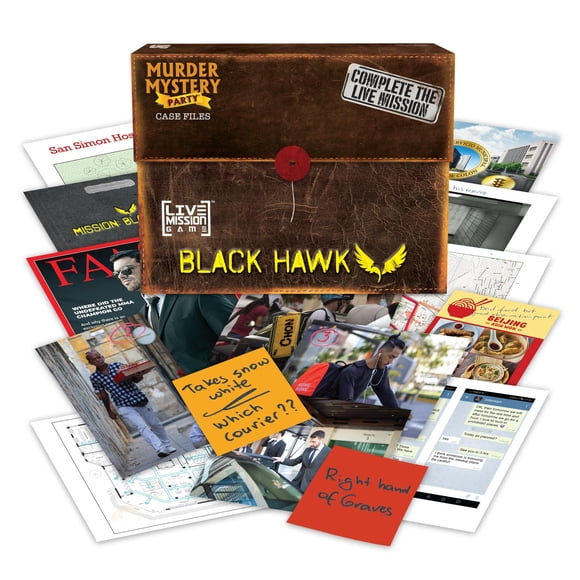 Juego de mesa Murder Mystery Party: Misión Black Hawk
