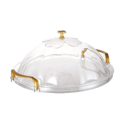 Bothyi - Plato Para Tartas Con Bandeja Para Servir Cúpula Con Asa Para Office Tea Xl