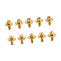 Magideal - Tornillos De Lengüeta De Tambor Accesorio De Tambor Gancho De Garra De Lengüeta Juego De Tambor Pieza De Tambor Para Reemplazo De Piezas De Repuesto Oro