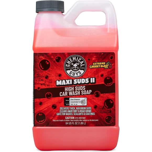 Jabón Chemical Guys Maxi Suds II 1890 ml Alta Espuma Cañón