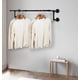 thumbnail image 4 of Perchero de pared industrial Homeyeeng de tubo negro, 2 piezas, 4 of 7