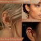 thumbnail image 5 of Pendientes Poxtex Set de Aros Huggie y Chaqueta Chapado en Oro 14K, 5 of 9
