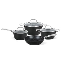 Batería De Cocina Antiadherente Black Copper 7 Pzs Simplit