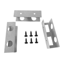 Bothyi - 3 Uds Soporte De Montaje Para Ordenador Portátil Debajo Del Escritorio Resistente Con Tornillo Organizador De Almacenamiento Plateado