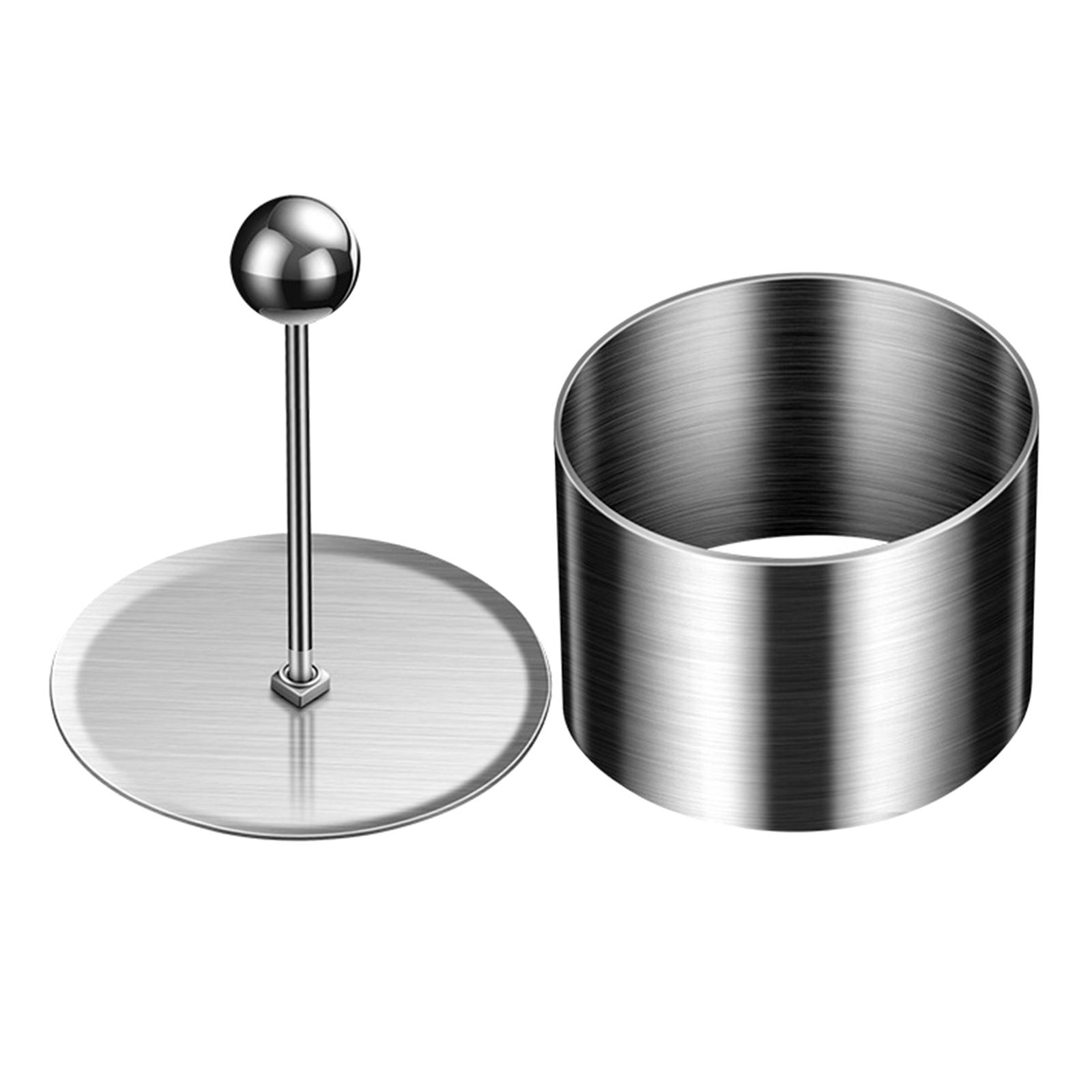 Bothyi - Anillo De Acero Inoxidable Para Comida, Anillos Para Magdalenas, Mousse, Para Soufflé, Sándwich, Brownie, Mediano