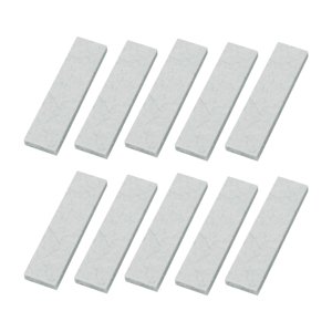 Magideal - 10 Piezas Pastillas De Freno Para Bicicleta Estática Accs Direct Reemplaza Piezas De Repuesto Fieltro De Lana Fácil Instalación Pinza De Tierra Durade Blanco