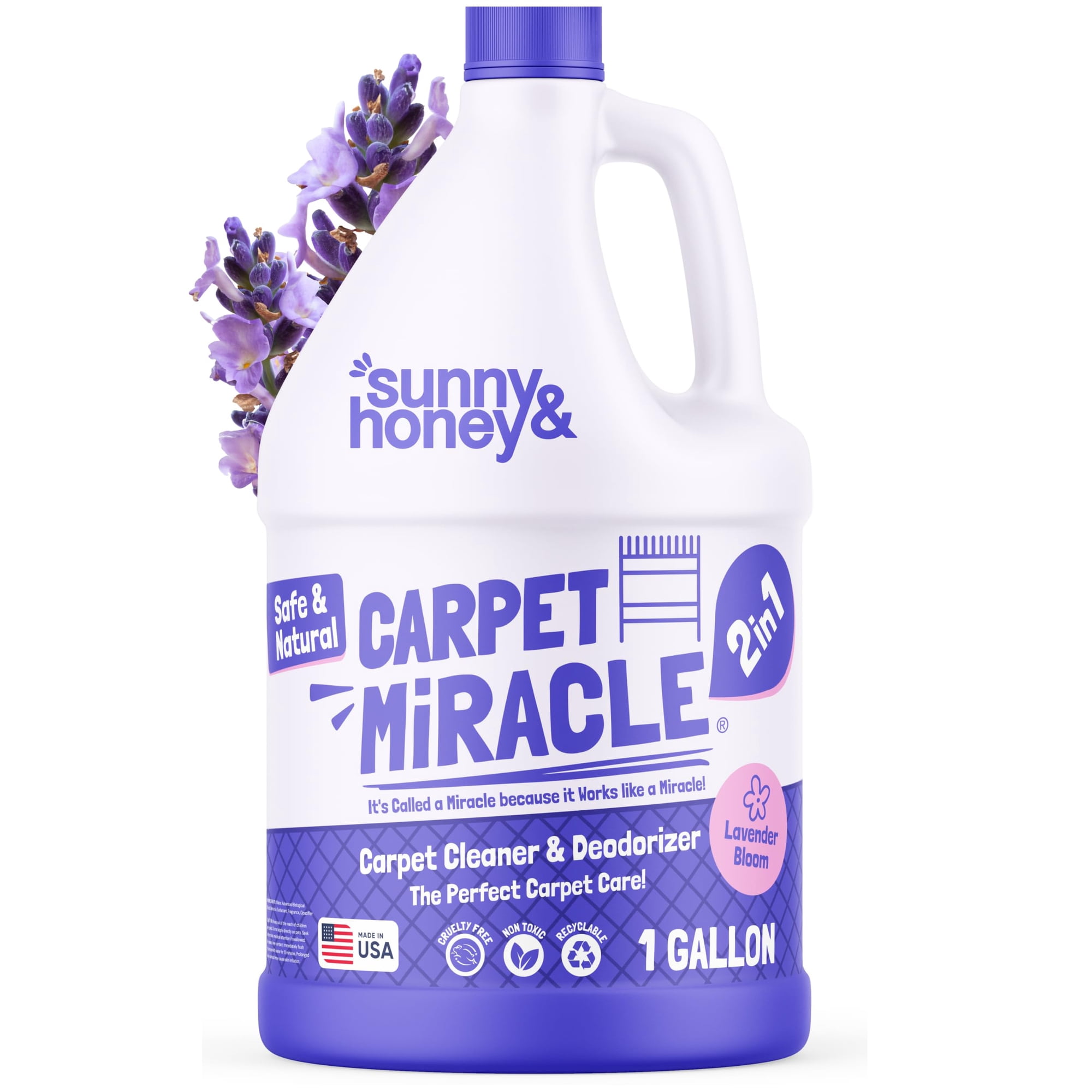 Champú Limpiador De Alfombras Sunny & Honey Carpet Miracle 3,8 L