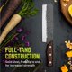 thumbnail image 3 of Cuchillo Nakiri True Utility 5Cr15MoV con Mango de Madera Monzo, 3 of 6